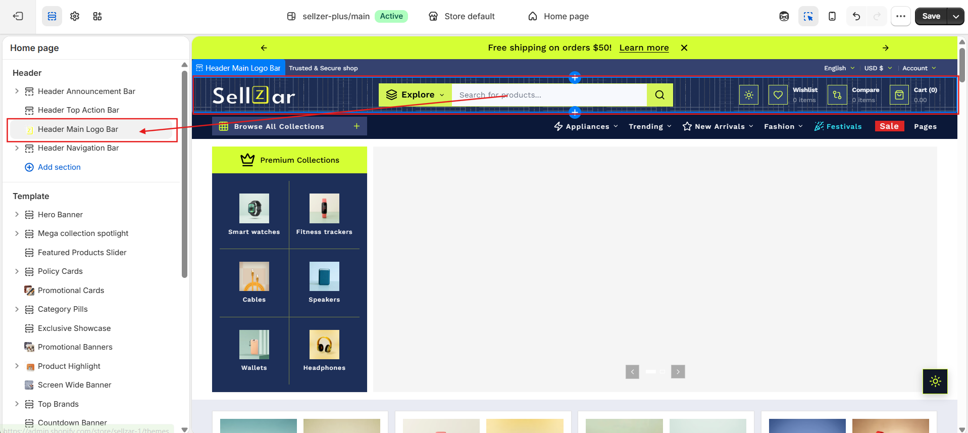 Header Style Comparison (Bar vs Flat)